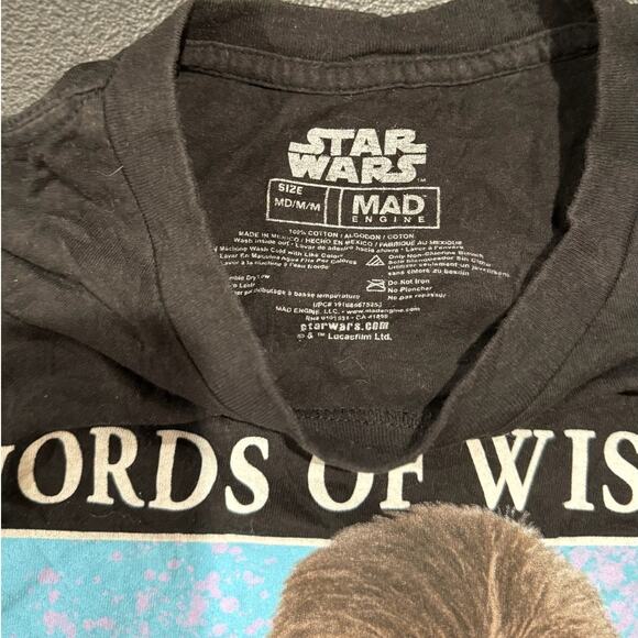Vintage Tees - Star Wars Chewbacca Words of Wisdom Graphic Tee*SZ M - Picture 3 of 5